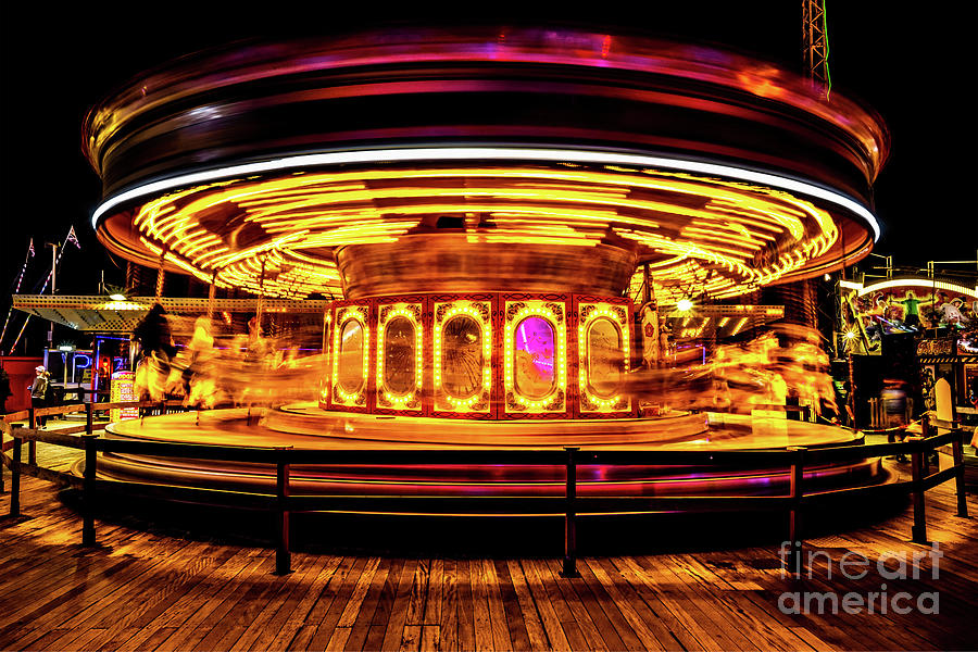 Blackpool South Pier Carousel V.01 Photograph by JC Photography