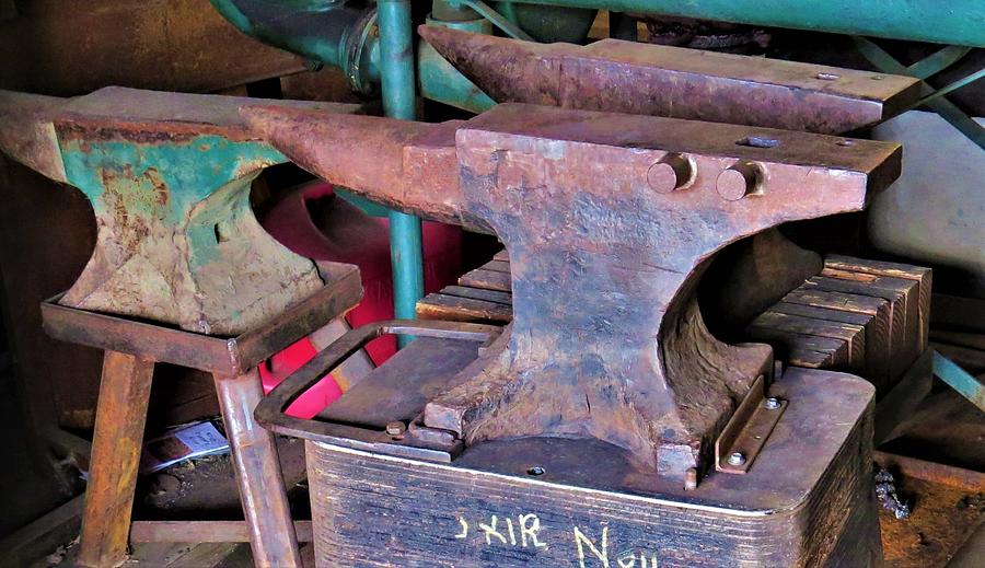 Blacksmith Anvils Photograph by Frederick Hahn - Fine Art America