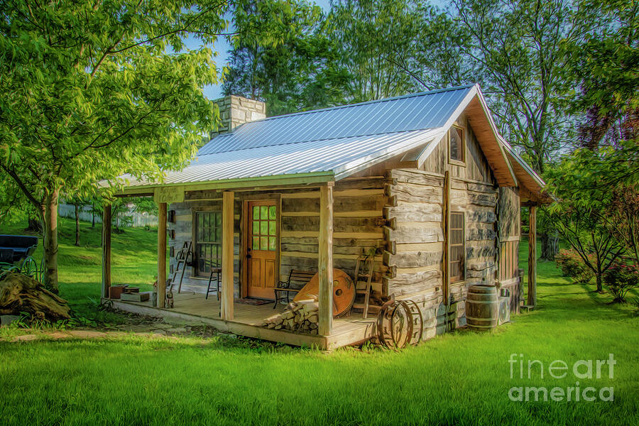 Blacksmith Cabin at Thomas Amis Historic Site Photograph by Shelia Hunt