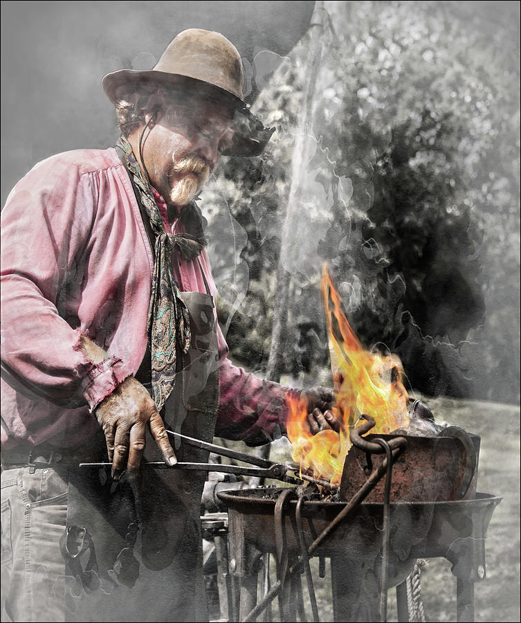 Blacksmith Photograph by Jerry Cowart