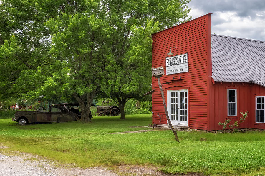Blacksmith Shop - Red Oak II - Route 66 Photograph by Susan Rissi Tregoning