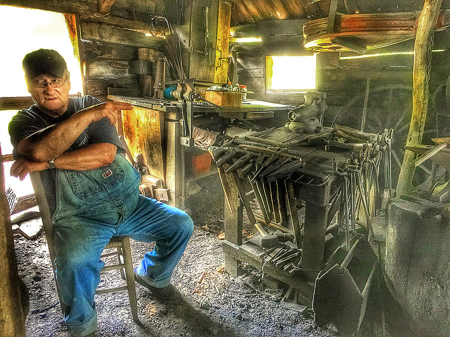 Blacksmith Storyteller Photograph by Anthony M Davis