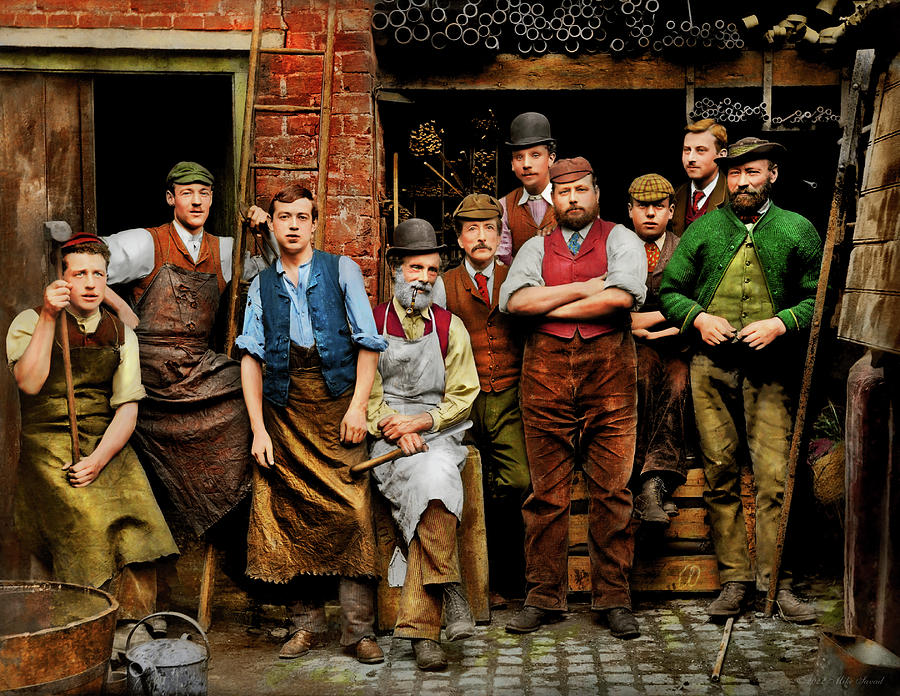 Blacksmith - The Ironmongers of Maidenhead 1900 Photograph by Mike Savad