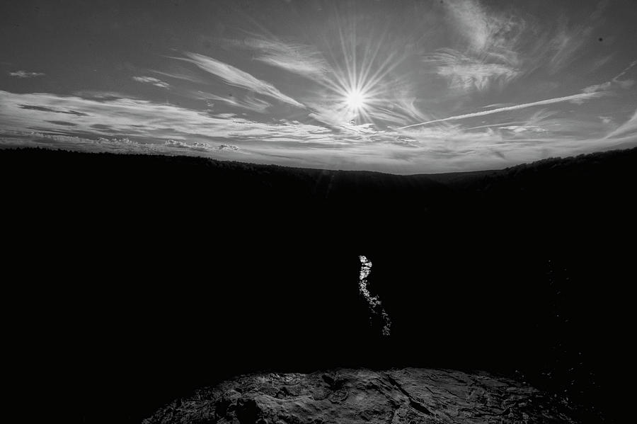 Blackwater River a light streak between the mountains Photograph by Dan Friend