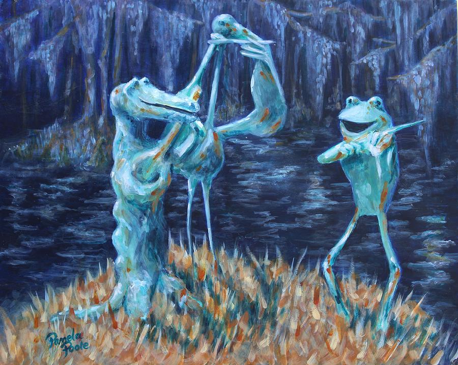 Blackwater Vibrations Musicians Painting by Pamela Poole