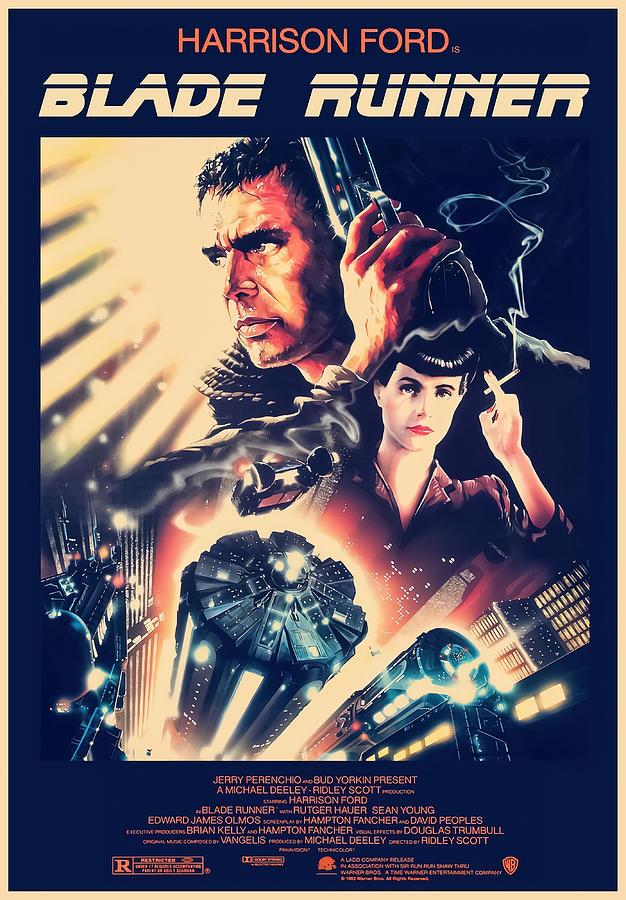 Blade Runner Limited Edition Poster Poster red Painting by Karl Nathan ...