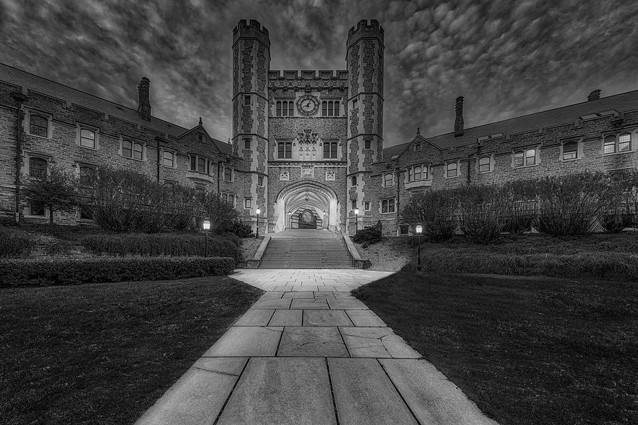 Blair Hall  Princeton University  BW Photograph by Susan Candelario