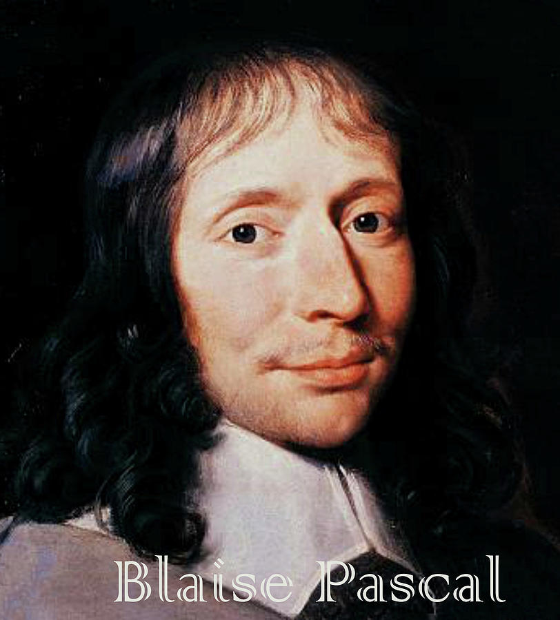 Blaise Pascal Digital Art by Asok Mukhopadhyay