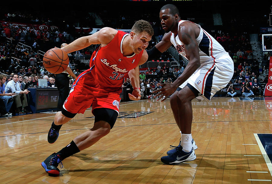 Blake Griffin and Paul Millsap Photograph by Kevin C. Cox