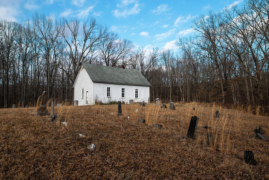Blanchard Church and Cemetery Photograph by Grant Twiss