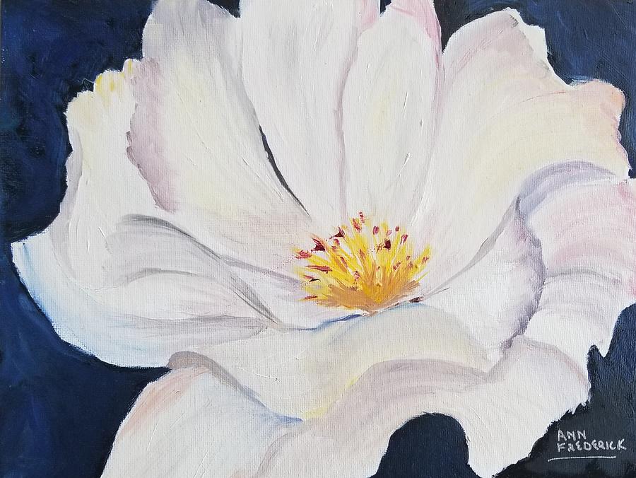 Blanche Fleur Painting by Ann Frederick