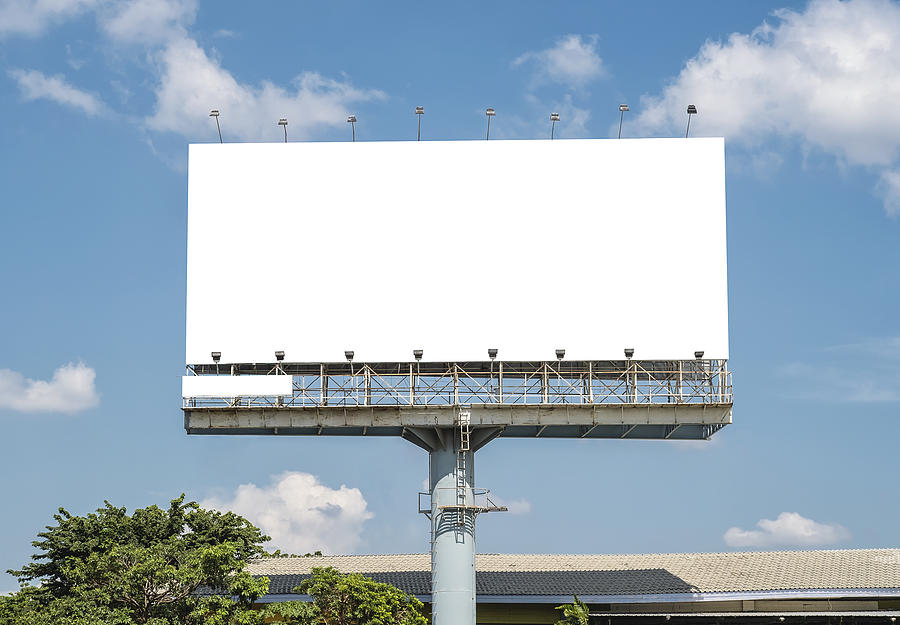 Blank Billboard Template Photograph by Sriphongngam