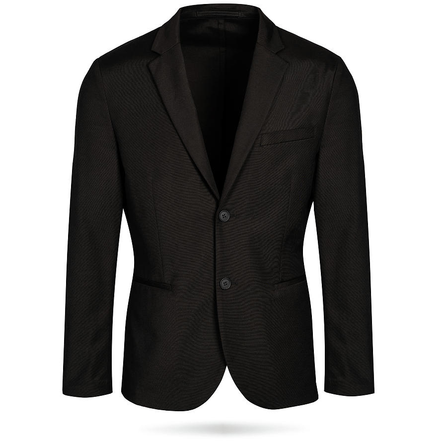 Blank black Blazer Mockup. Men's black Suit. Front view. Pyrography by ...