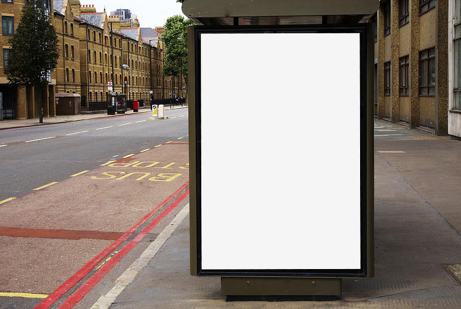 Blank Bus Stop Space Photograph by Ben Richardson