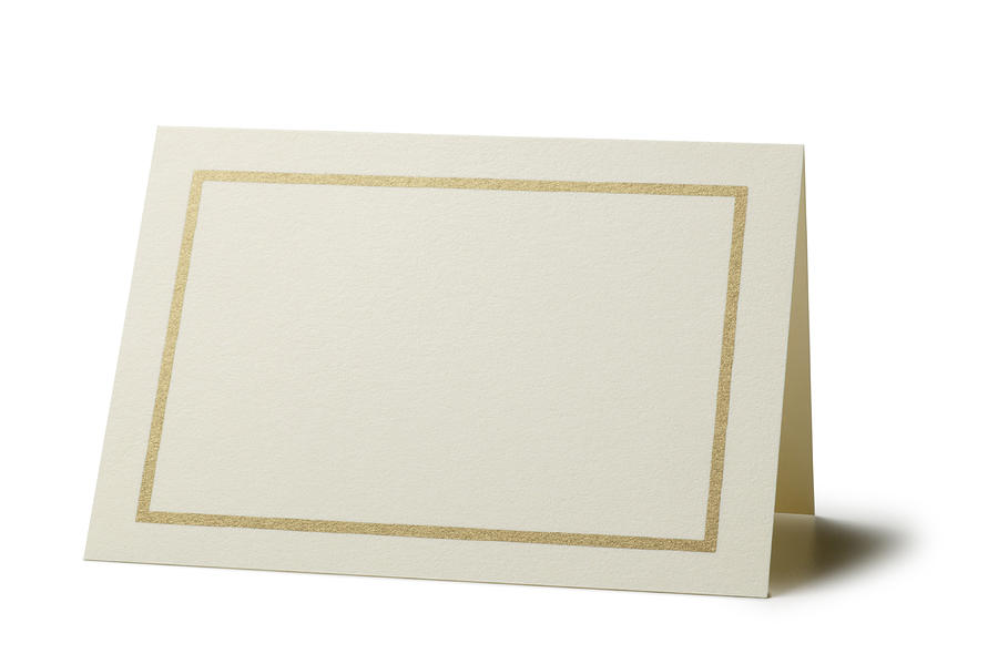 Blank Card Photograph by Dny59