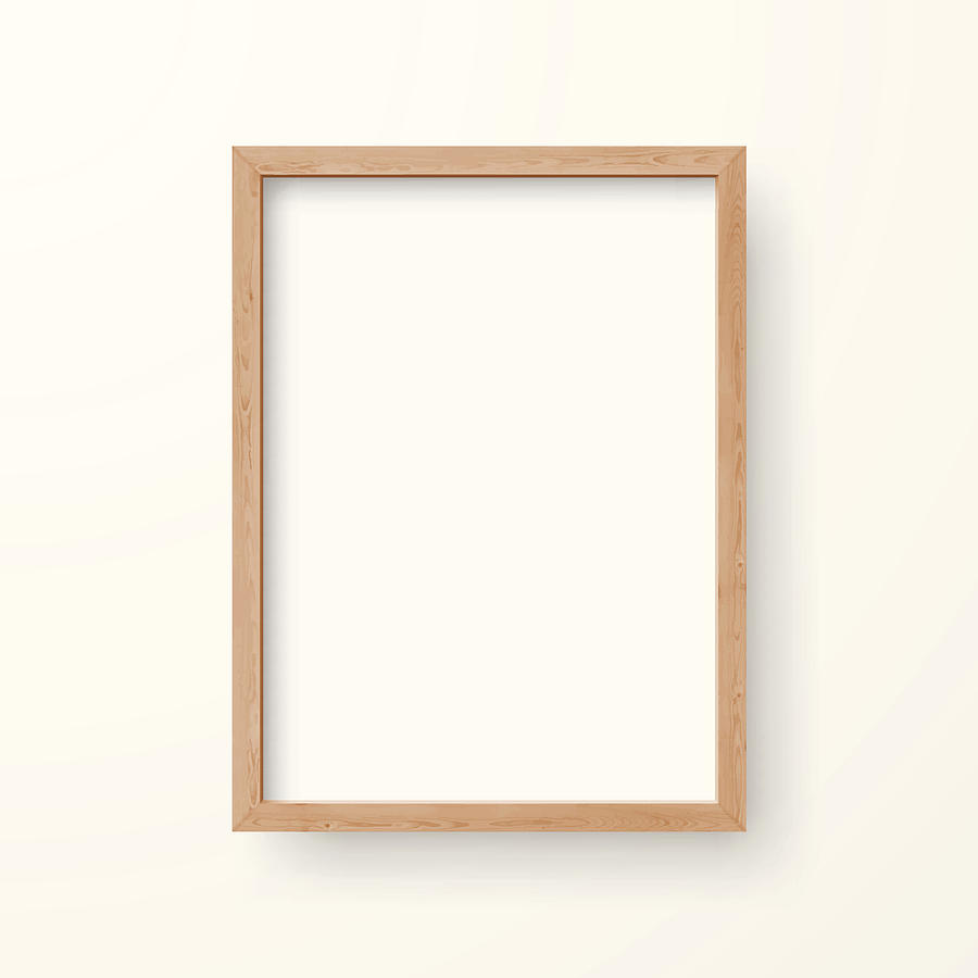 Blank Frame on White Background Drawing by Bgblue