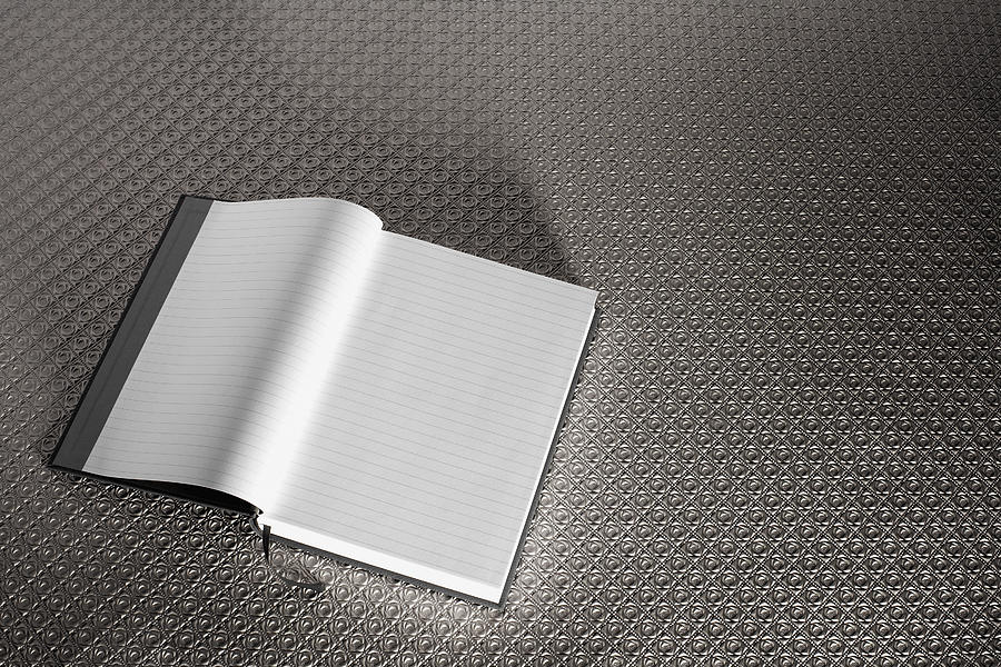 Blank journal Photograph by Microzoa Limited