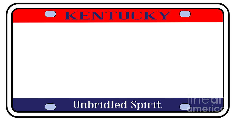 Blank Kentucky State License Plate Digital Art By Bigalbaloo Stock Pixels   Blank Kentucky State License Plate Bigalbaloo Stock 