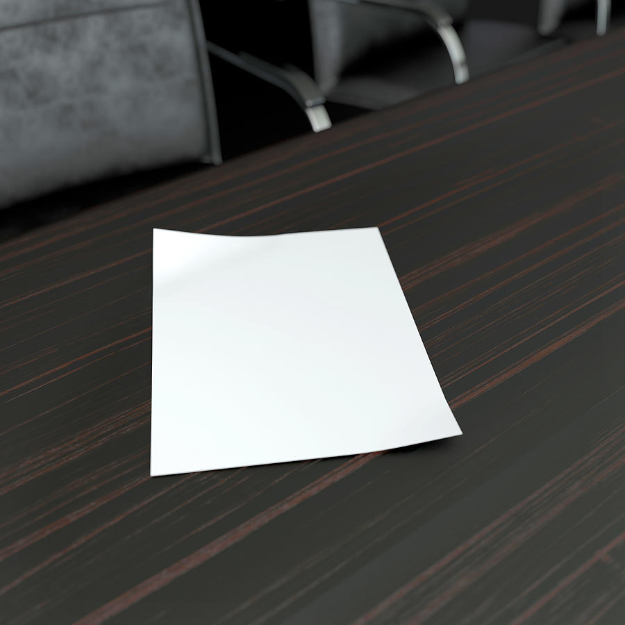 Blank Paper Sheet Photograph by Whitehoune