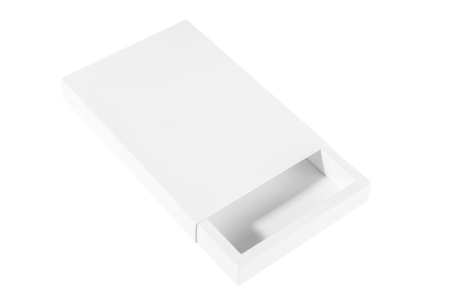Blank white empty Box Template isolated over white background Photograph by Mensent Photography