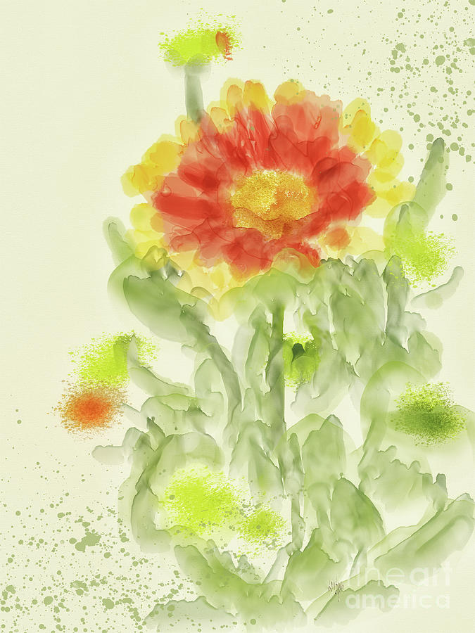 Blanket Flower Digital Art by Lois Bryan