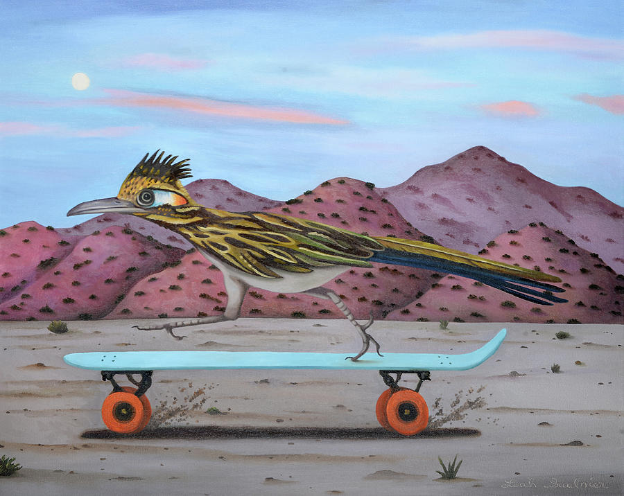 Roadrunner Painting - Blazer by Leah Saulnier The Painting Maniac