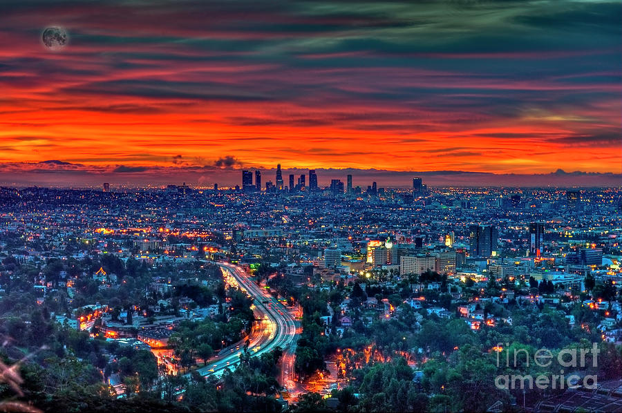 Blazing LA Sunrise Sky  Photograph by David Zanzinger