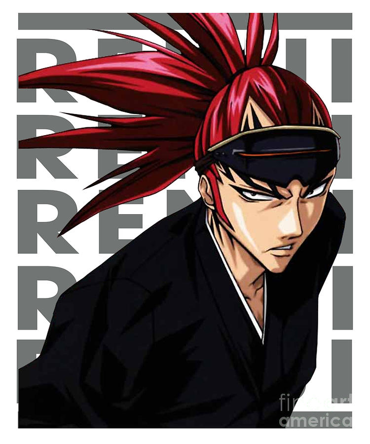 Bleach Retro Name Renji Abarai Drawing by Fantasy Anime