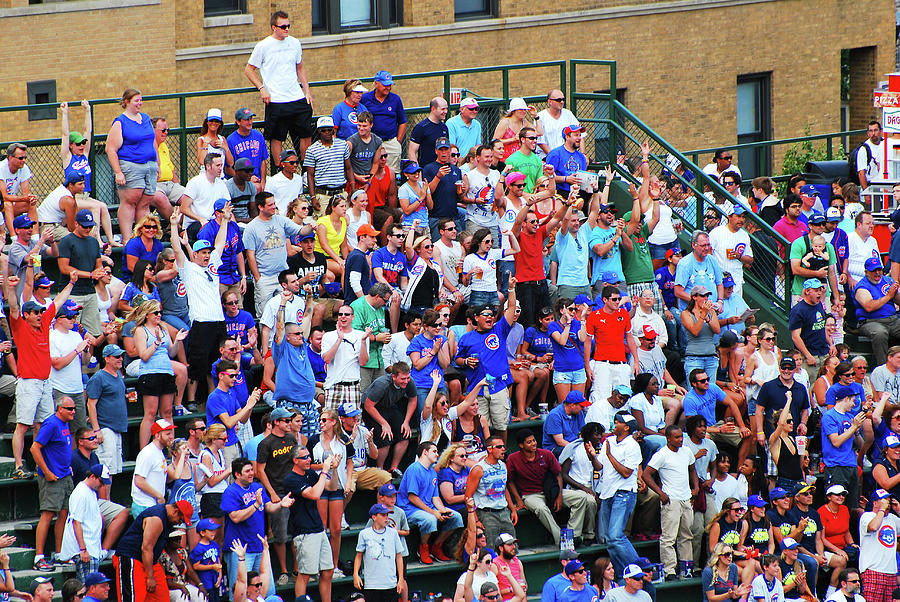 Bleacher Bums throw back a Home Run Ball Photograph by James Kirkikis ...