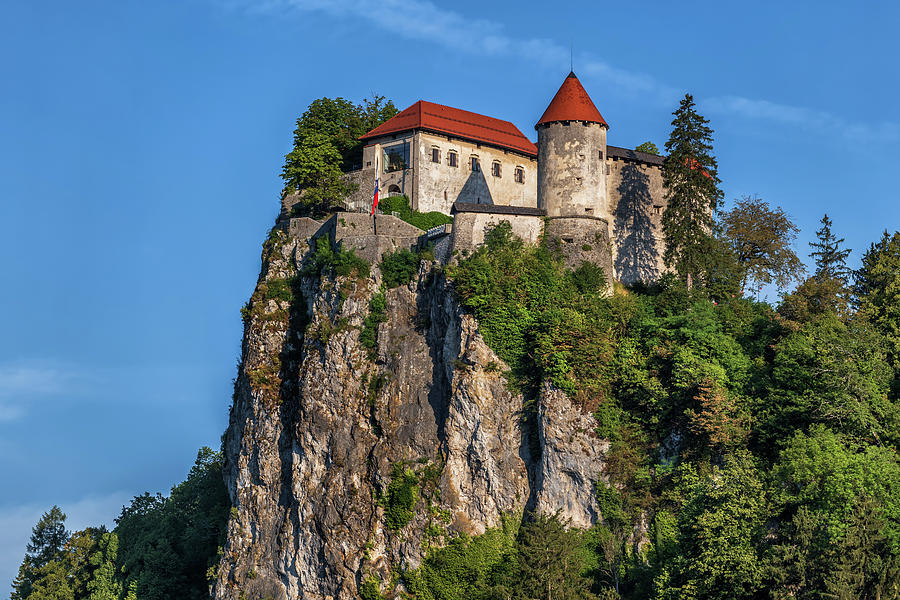 Romanesque Photograph - Bled Castle In Slovenia by Artur Bogacki