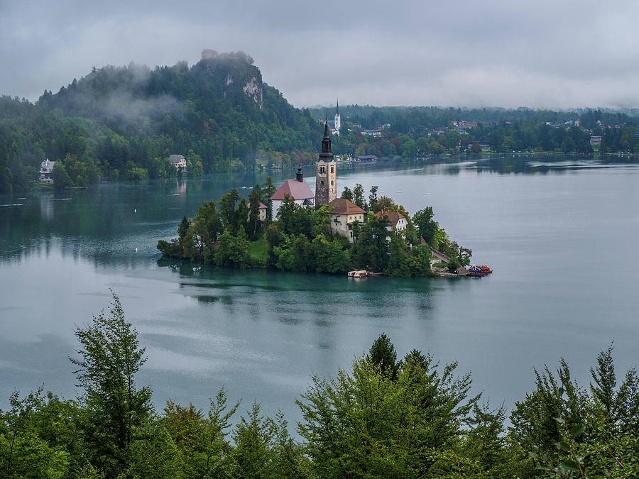 Bled Island in Lake Bled, Slovenia Photograph by Pak Hong