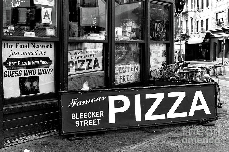 Bleecker Street Pizza in New York City Photograph by John Rizzuto