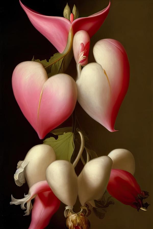Bleeding Heart Drops Digital Art by Sterling and Thorn Bleeding Heart Drops Digital Art by Sterling and Thorn