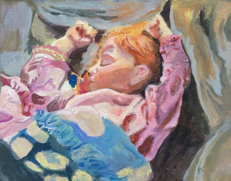 Dreams Painting - Bless the Sleeping Child by Susan J York
