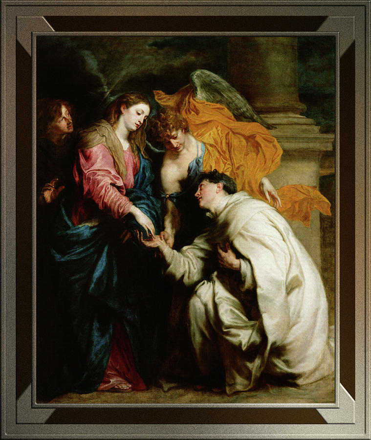 Blessed Joseph Hermann by Anthony van Dyck Painting by Rolando Burbon