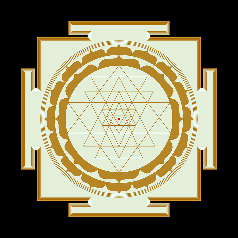 Blessed Shri Yantra Digital Art by Juan Mejia Arbelaez - Fine Art America