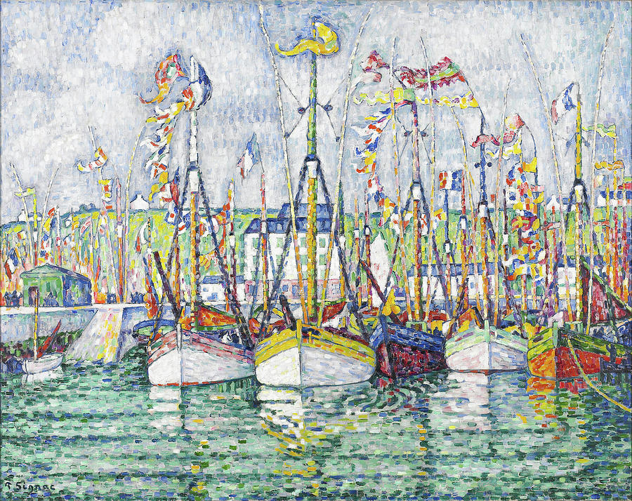 Blessing Of The Tuna Fleet At Groix Painting