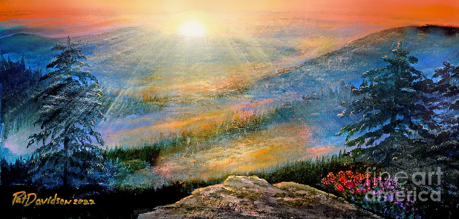 Blessings On The Blue Ridge Painting by Pat Davidson
