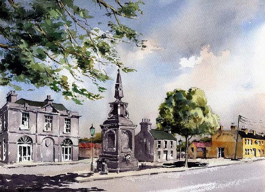 Blessington Town Centre Painting by Val Byrne