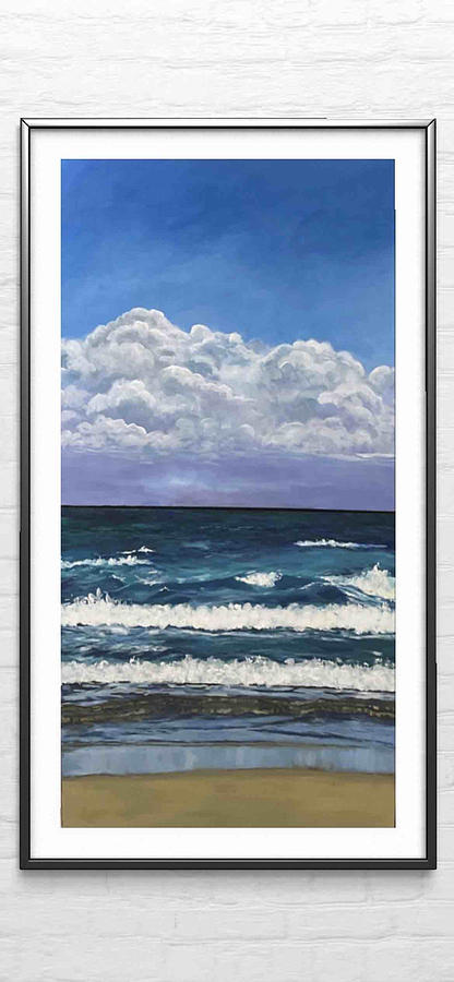 Bleu Painting By Nicole Gagnon Fine Art America