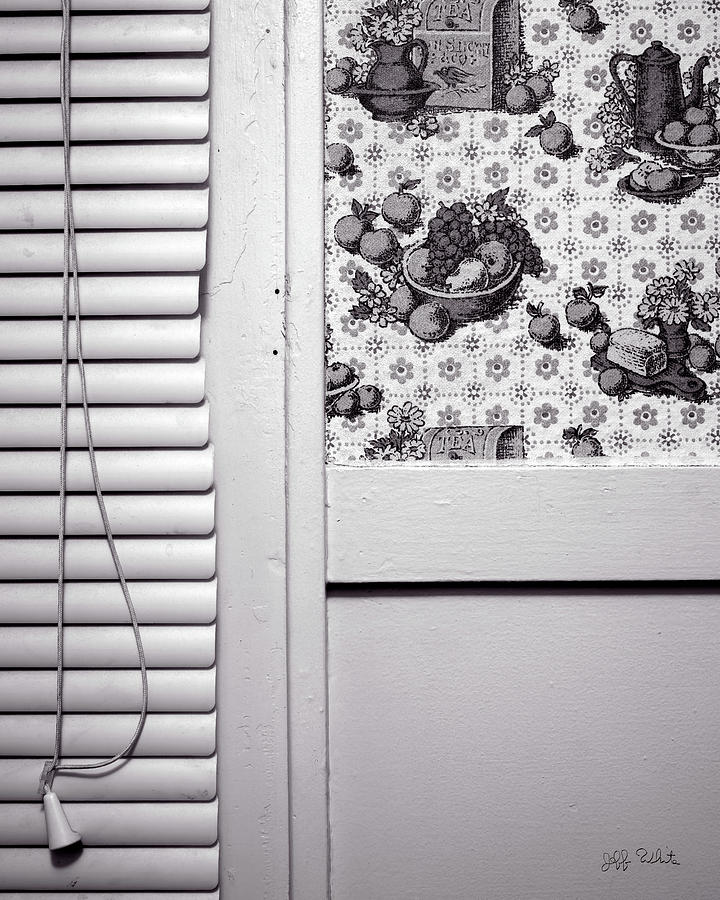 Blind and Wallpaper Photograph by Jeff White