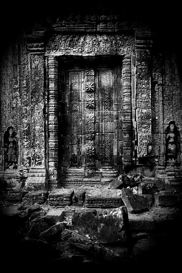 Blind Door In Forgotten Temple Ruins Photograph by Artur Bogacki