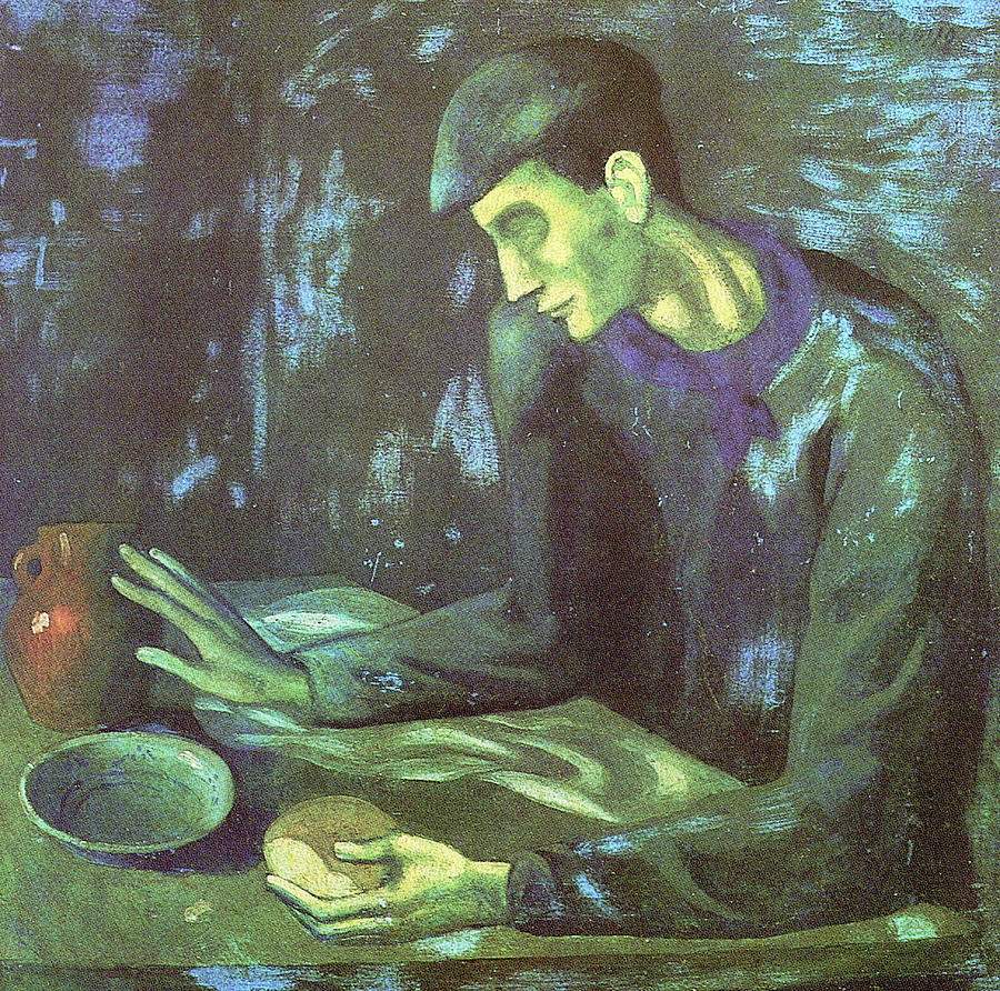 Blind Man S Meal Painting By Pablo Picasso