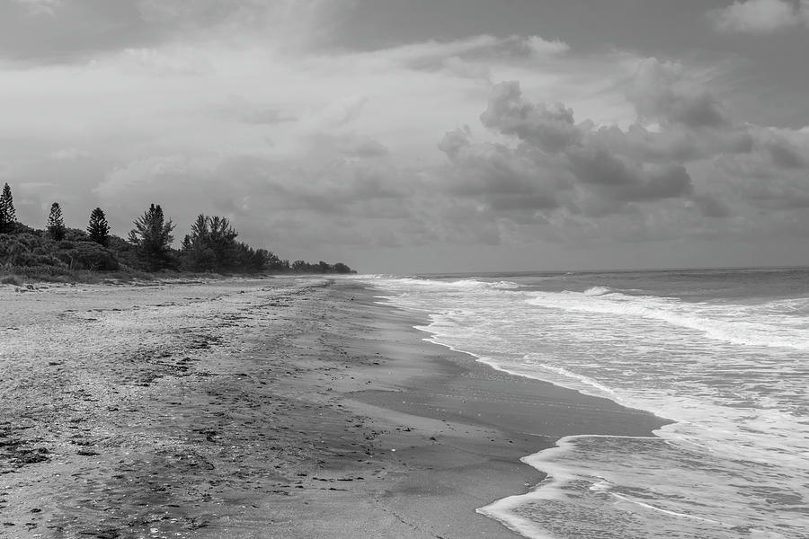 Blind Pass Beach in Monochrome Photograph by Robert Wilder Jr