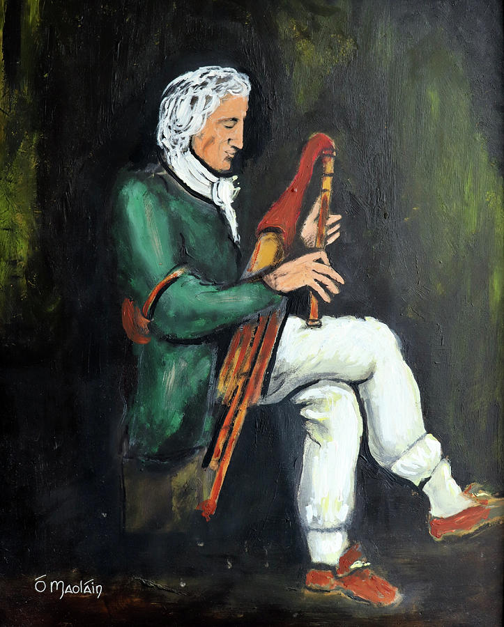 Blind Piper Painting by Buy Irish Art