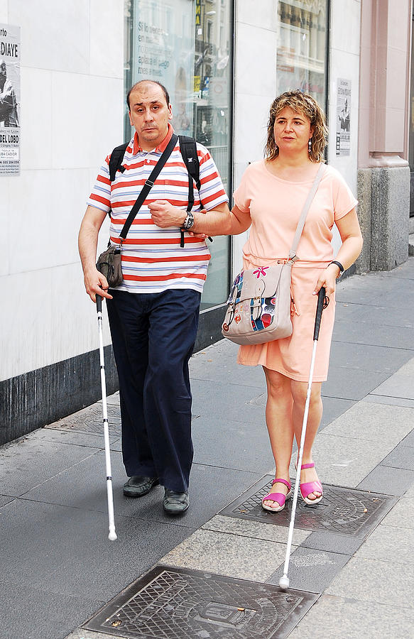 Blind walkers. Photograph by MaestroBooks