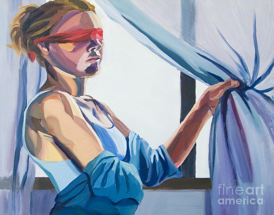 Blindfold Painting by Angelique Bowman