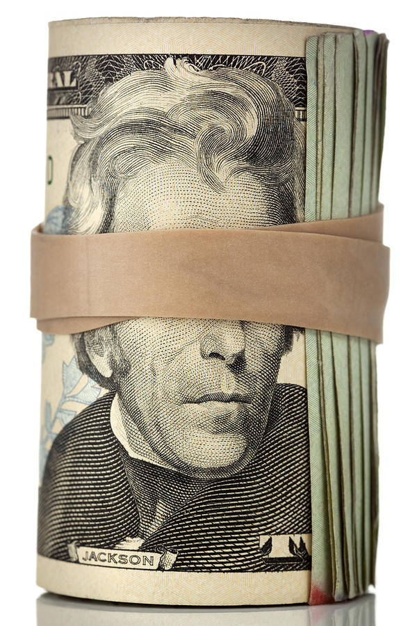 Blindfolded Roll Of Cash Photograph by Belterz