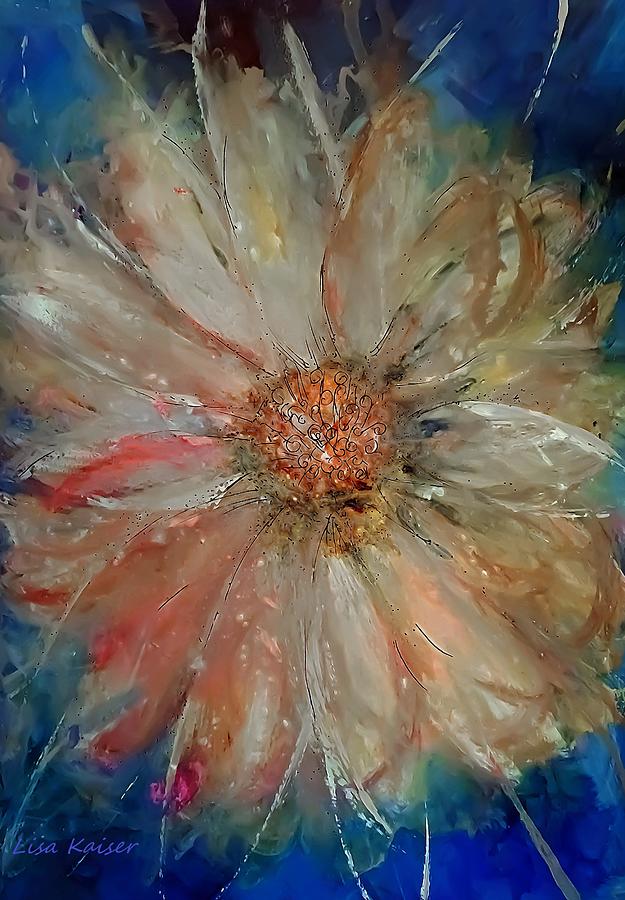 Bling Floral Painting by Lisa Kaiser