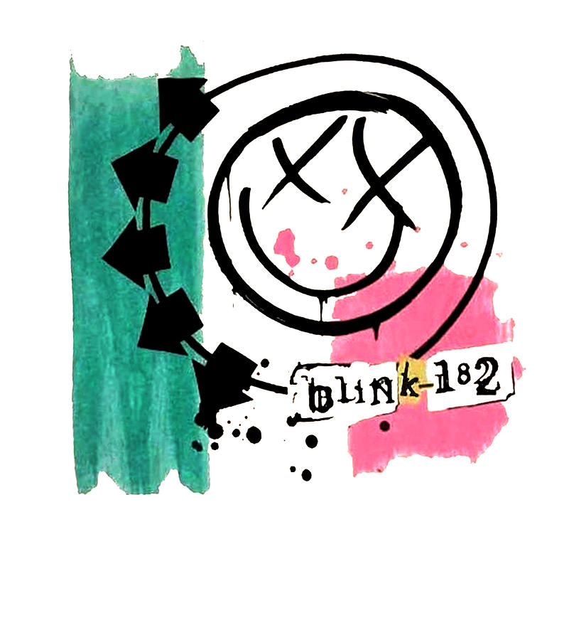 Blink Smile 182 Colorful World Tour Smile Limited shirt Greeting Cards ...